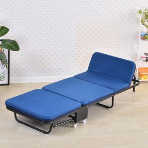 Portable folding recliner office chair folding bed